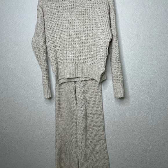 Beach Riot pant set sz small Athleisure “ Callie” sweater “Rayne” pant cream - Picture 2 of 14